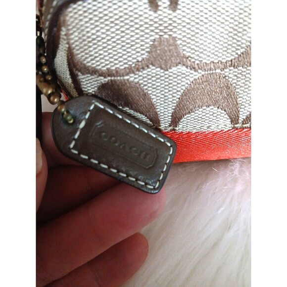 Coach Madison Maggie Hobo Shoulder Bag & Coach Coin Pouch Burnt Orange Leather - Picture 6 of 16